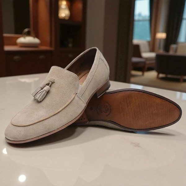 Loafer Heritage Camurça Areia